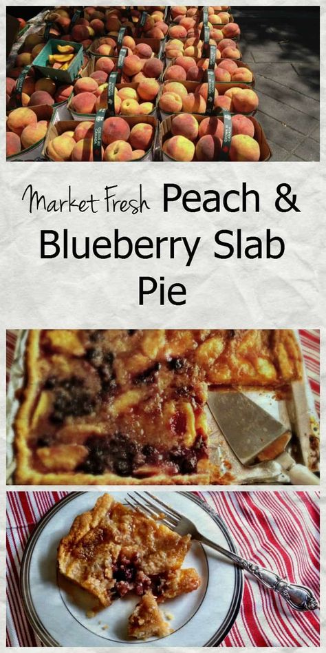 Peach Blueberry Slab Pie ~ A Delicious Fruit Pie To Feed A Crowd! Blueberry Slab Pie, Peach Slab Pie, Beach Recipes, Fruit Bars, Peach Blueberry, Slab Pie, Easy Pie Recipes, Amazing Desserts, Interesting Recipes