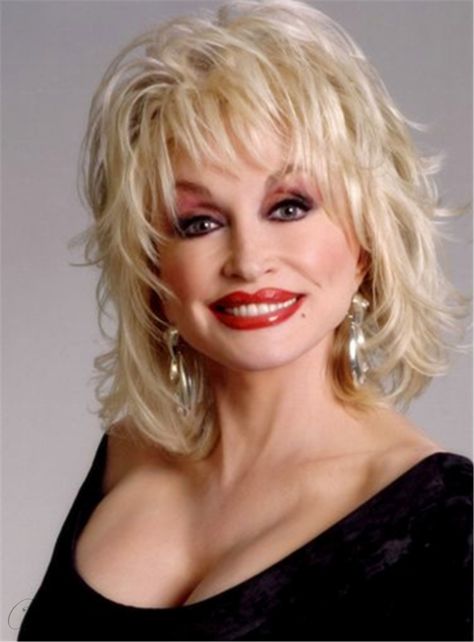 Dolly Parton Blond Mid-Length Synthetic Capless Wigs For Older Women 14 Inches: Wigsbuy.com Wigs For Older Women, Dolly Parton Wigs, Short Human Hair Wigs, Remy Human Hair Wigs, 100 Human Hair Wigs, Human Hair Wig, Short Hair With Layers, Long Wigs, Real Human Hair