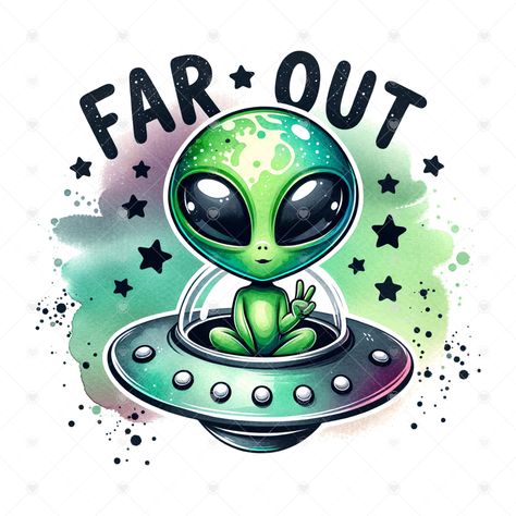 Alien Clipart, Trippy Alien, Arte Alien, Psy Art, Cute Alien, Space Aliens, Alien Art, In Peace, Good Vibes Only