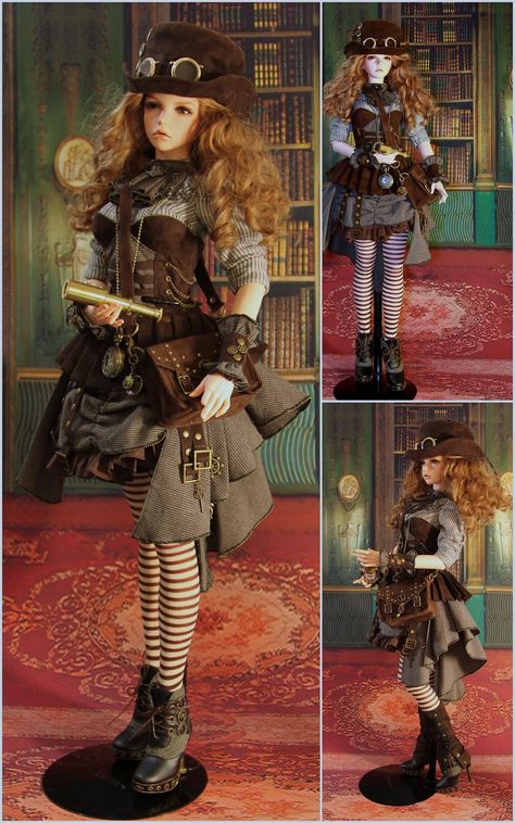 https://flic.kr/p/qqxgVC | 0701 | steampunk girl Steampunk Dolls, Steampunk Items, Mode Steampunk, Steampunk Tendencies, Bjd Clothes, Geek Crafts, Punk Art, Steampunk Diy, Gothic Dolls