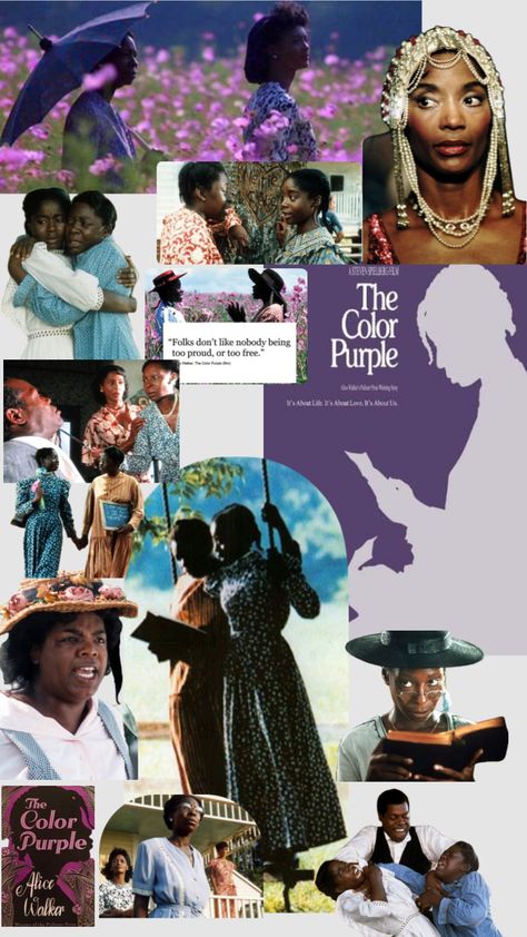 Created by RamblingRebex on Shuffles The Color Purple Book, The Color Purple Movie, The Color Purple, Teary Eyes, Eyes Emoji, Baddie Makeup, Movie Premiere, Black Culture, Purple Aesthetic