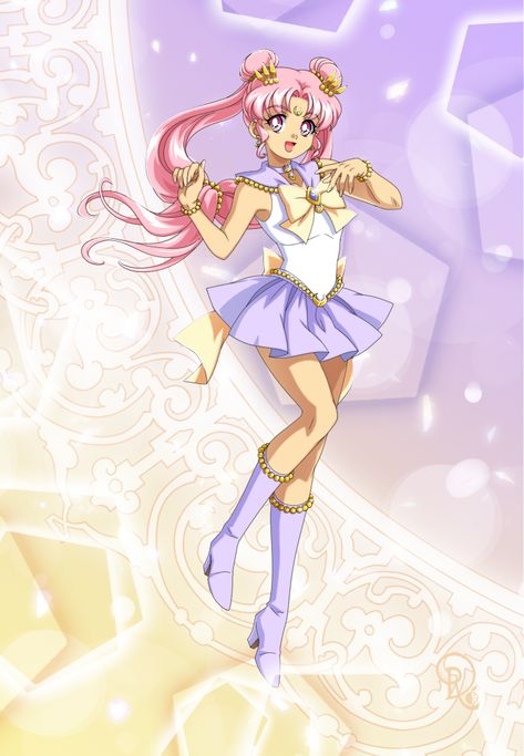 Sailor Elysion, daughter of Chibiusa and Helios Tiger Side Profile, Sailor Moon Chibiusa, Chibiusa And Helios, Sailor Moon Official, Sailor Mini Moon, Sailor Princess, Sailor Moon Girls, Arte Sailor Moon, Sailor Moon Fan Art