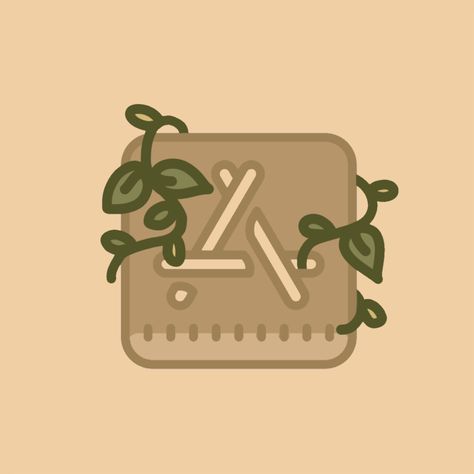 Cottagecore Icons, Ipad Setup, App Ikon, Plant App, Phone Things, Zestaw Ikon, App Store Icon, Mobile App Icon, Plant Icon