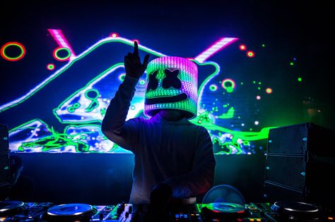 Marshmello DJ HD Marshmello Dj, Marshmello Wallpapers, Dj Marshmello, Dj Art, Electro Music, Colorful Lights, Edm Music, Dj Music, Gaming Wallpapers