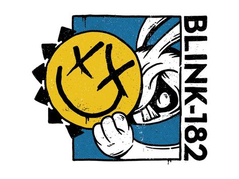 Blink 182 Art, Blink 182 Wallpaper, Blink 182 Logo, Rock Baby Clothes, Art Punk, Merch Design, Hand Drawn Type, Blink 182, Band Logos