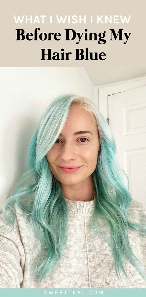 Shadow Root Blue Hair, Blonde And Mint Hair, Light Blue Hair Dye Ideas, White And Blue Hair Color, Light Turquoise Hair, How To Get Blue Dye Out Of Hair, Blue Money Piece Hair Blonde, Turquoise Hairstyles, Blue Hair Dark Roots