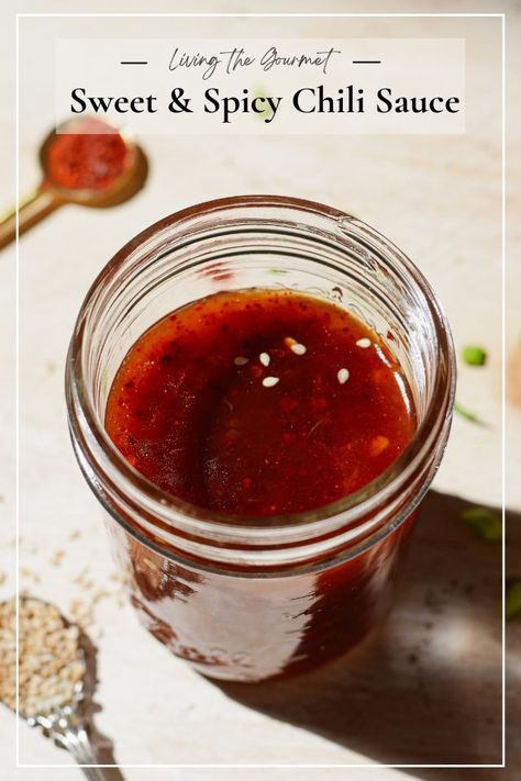 This delicious Easy Homemade Sweet and Spicy Chili Sauce uses six simple ingredients and can be prepared in minutes. Spicy Chili Sauce Recipe, Sweet And Spicy Chili, Spicy Chili Sauce, Sweet Chili Sauce Recipe, Chili Sauce Recipe, Cherry Sauce, Condiment Recipes, Best Instant Pot Recipe, Homemade Seasonings