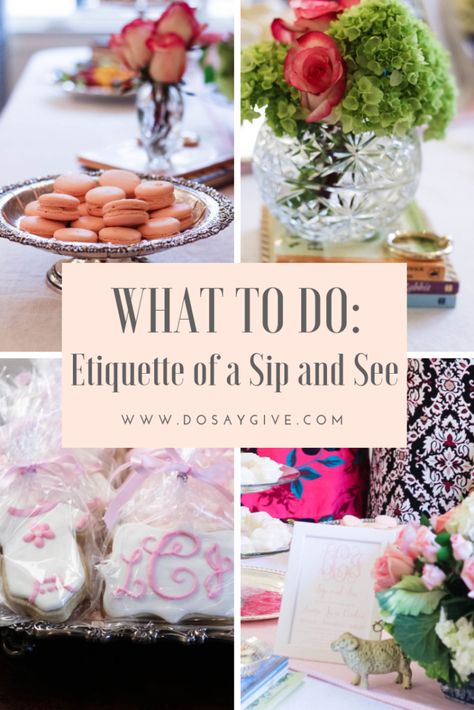 The Etiquette of a Sip and See Baby Boy Sip And See, Sip And See Party, Sip N See, Adoption Baby Shower, Welcome Baby Party, Welcome Home Baby, Girls Names, Sip And See, Diy Kosmetik