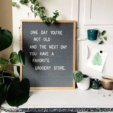 Letterfolk on Instagram: “And you talk to a complete stranger at the post office for 10 minutes about how great that grocery store is. : @blaesgreen” Letter Board Quotes, Message Board Quotes, Felt Letter Board, Word Board, Funny Letters, Board Quotes, Felt Letters, Dale Carnegie, Quote Board