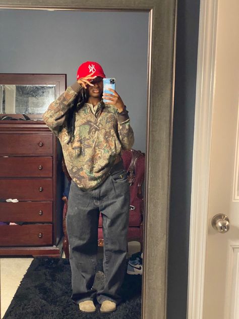 Baggy Fits Black Women, Baggy Pants Outfit Street Styles, Pakaian Hipster, Tomboy Stil, Calm Fits, Tomboy Outfit, Ny Hat, Baggy Outfit Ideas, Fly Fits