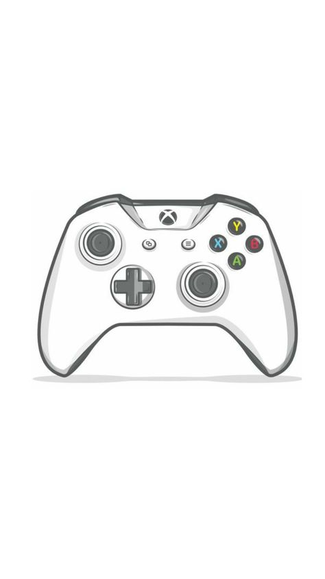 Control Xbox Dibujo, Game Controller Template, Gamers Cake, Controller Wallpaper, Kaws Wallpapers Black, Game Controller Art, Control Xbox, Gamer Tattoos, Kaws Wallpaper