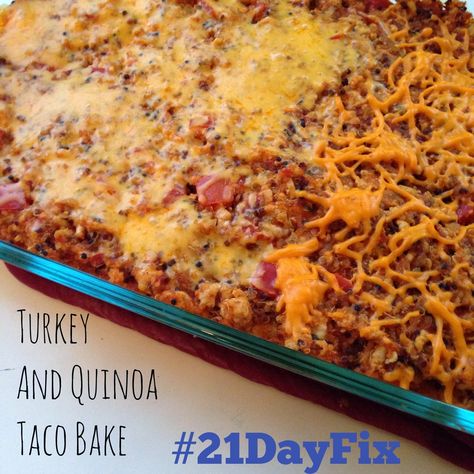 Yummy In My Tummy: 21 Day Fix Approved Taco and Quinoa Taco Bake Quinoa Tacos, Fixate Recipes, Arbonne Recipes, 21 Day Fix Diet, 21 Day Fix Meal Plan, Beachbody Recipes, Taco Bake, 21 Day Fix Meals, 21 Day Fix Recipes