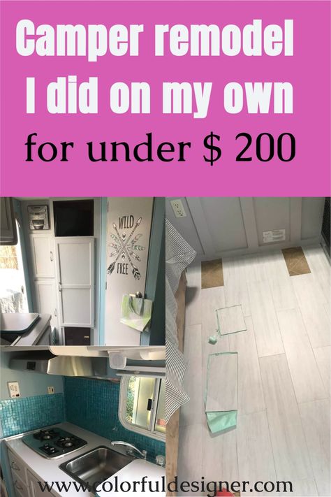 Renovating Camper On A Budget, Camper Budget Remodel, Redoing A Camper On A Budget, Diy Camper Remodel Budget, Hunting Camper Remodel, Remodeled Campers Diy, Small Travel Trailer Remodel Diy, Travel Trailer Upgrades Diy, Cheap Camper Remodel Ideas Diy