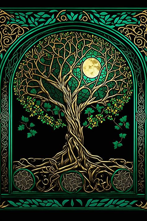 Tree Of Life Diy, Arts And Crafts Home Decor, Arte Viking, Stain Glass Window Art, Diamond Dots, Diamond Art Kits, Tree Of Life Art, Gem Art, Glass Window Art