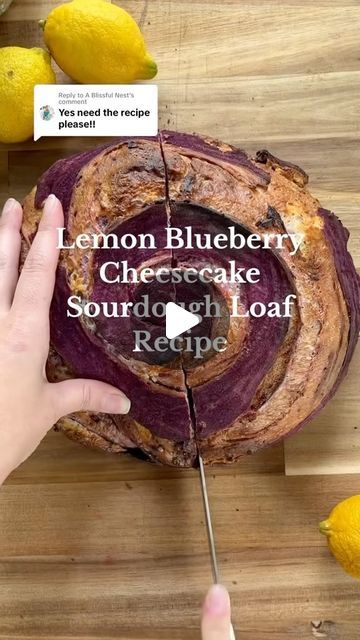 Lemon Blueberry Cheesecake, Recipe For One, Sourdough Loaf, Purple Sweet Potato, Blueberry Cheesecake, Lemon Blueberry, Bread Flour, My Website, Warm Water