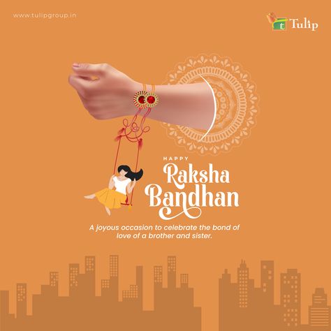 Tulip Group Raksha Bandhan Creative Post, Rakshabandhan Creative Ads, Raksha Bandhan Post, Ayurvedic Logo, Raksha Bandhan Creative, Amazon Aesthetic, Raksha Bandhan Wishes, Digital Advertising Design, Sibling Love