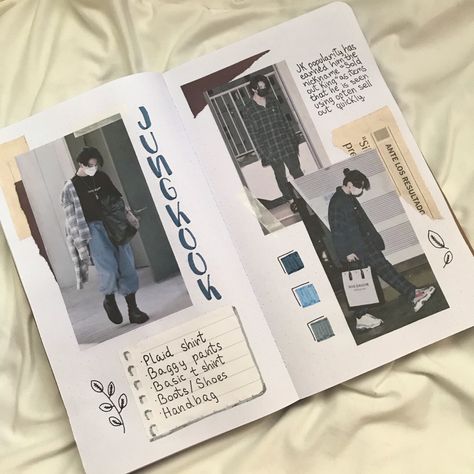 Jungkook Seven Journal, Jungkook Notebook Ideas, Jungkook Diary Ideas, Jungkook Scrapbook, Jungkook Journal Ideas, Bts Journal Ideas Aesthetic, Kpop Journal Aesthetic, Art Journal Aesthetic, Jungkook Journal