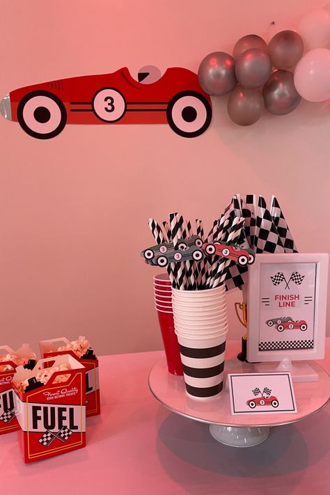 Fast One Dessert Table, Two Fast Dessert Table, Race Car Birthday Food, Car Birthday Food, Birthday Food Table, Race Car Birthday Cake, Car Birthday Cake, Vintage Race Car Birthday, Birthday Cake Table