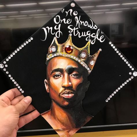 Graduation Cap Designs Tupac, Tupac Graduation Cap Ideas, Tupac Graduation Cap, Funny Graduation Caps, Creative Graduation Caps, Graduation Cap Ideas, College Grad Cap Ideas, Nursing Graduation Pictures, Masters Graduation