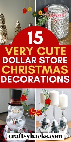 Christmas Crafts Diy Kids, Store Christmas Decorations, Cheap Christmas Crafts, Diy Christmas Decorations Dollar Store, Christmas Crafts Diy Decoration, Dollar Store Christmas Decor, Dollar Store Christmas Decorations, Dollar Tree Christmas Decor, Dollar Store Christmas Crafts