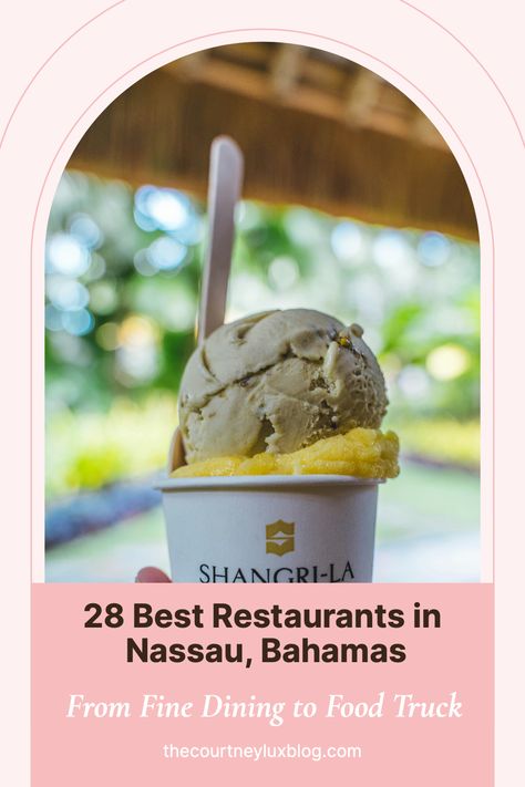 Wondering where to eat in Nassau, Bahamas? These are the 28 best places to eat in Nassau,  from authentic food trucks to lavish 5-star restaurants on the beach. Experience the flavors of Nassau, Bahamas now! Click for the ultimate dining experience. #Bahamas #Nassau #RestaurantsinNassau Nassau Bahamas Food, Bahamas Packing List, Bahamas Food, Cocktails Made With Rum, Bahamian Food, Conch Salad, Bahamas Nassau, Paradise Island Bahamas, Bahamas Travel