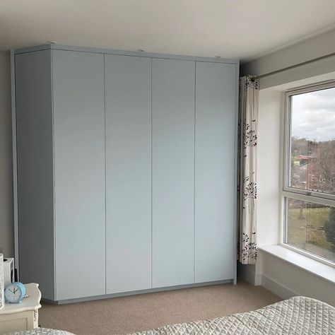 True Blue! How the colour and design of a bespoke wardrobe enhanced our client's apartment. A big thank you for the review, Dr Martin & Brenda Haworth 😀 ❤️ "Outstanding design, workmanship & attention to detail. Prior to moving into our newly built apartment, James visited the building site with us to discuss our specifications. Unlike a mainstream upmarket wardrobe manufacturer, he was able to make the doors from floor to ceiling – nearly 9’ high – to achieve a clean, contemporary look.... Bedroom 2024, Bespoke Wardrobe, Building Site, Floor To Ceiling, He Is Able, True Blue, The Building, The Doors, Bespoke