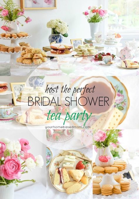 Hosting the perfect Tea Party Bridal Shower is the best way to celebrate the new bride to be. Your favorite tea party foods along with pretty flowers and of course tea, are all you need as well as a few guests! Bridal Shower Tea Party Food, Tea Party Bridal Shower Decorations, Bridal Shower Tea Party Theme, Tea Party Wedding Shower, Shower Activities, Shower Garden, Tea Party Bridal, Bridal Tea Party, High Tea Party