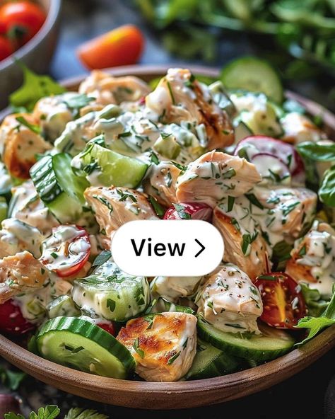 Lemon8 · Tzatziki Chicken Salad · @Amanda Miko Tzatziki Chicken Salad Recipe, Taziki Chicken Salad, Taziki Salad, Tzatziki Chicken Salad, Tzatziki Chicken, Rotisserie Chicken Salad, Salad With Chicken, Chicken Ideas, Fresh Salad Recipes