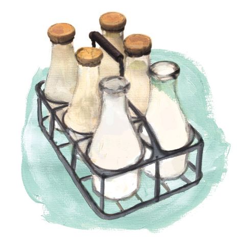 The Science of Yogurt | SAVEUR Milk Illustration, Milk Drawing, Dnd Food, Notion Icons, Yogurt Milk, Kids Baking, Food Coloring Pages, Drink Art, Baking Science