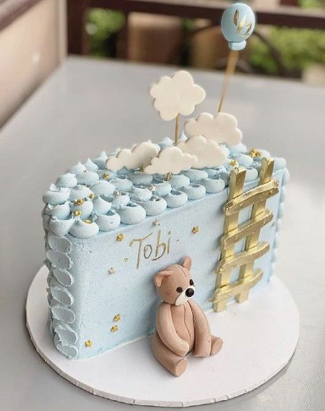 20 Latest and Best 6 Month Birthday Cake Designs With Photos 6 Month Birthday Cake, Recipes Cake Pops, Half Birthday Cake, Baby Cake Design, Latest Birthday Cake, 6 Month Birthday, Six Month Birthday, Car Cake Tutorial, Birthday Cake Designs