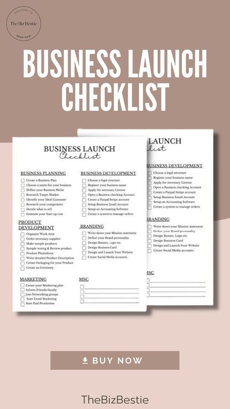 The Ultimate Business Launch Checklist for Getting Your Business Up and Running 2023 Business Launch Checklist, Small Business Launch, Business Startup Checklist, Startup Checklist, Business Launch Party, Organize Your Business, Launch Checklist, Business Guide, Checklist Printable