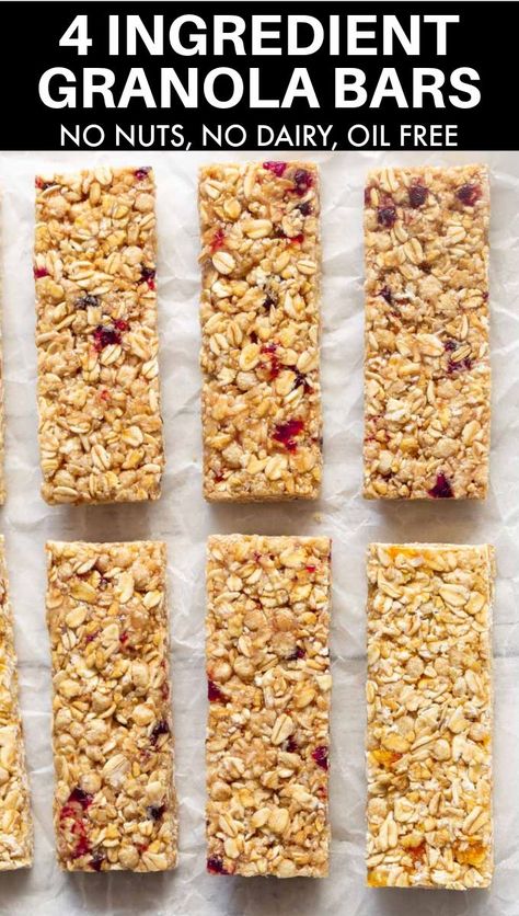 Nut Free Granola Bar Recipe, Dairy Free Granola Bars, Nut Free Granola Bars, Nut Free Breakfast, Vegan Granola Bars, Homemade Granola Bars Healthy, Nut Free Granola, Easy Granola Bars, Healthy Snack Recipe