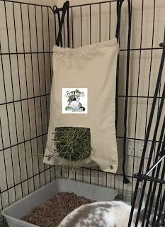 Hay Bag For Rabbits, Diy Bunny Cage, Rabbit Rescue, Indoor Rabbit Cage, Bunny Supplies, Rabbit Enclosure, Pet Rabbit Care, Rabbit Accessories, Bunny Hutch