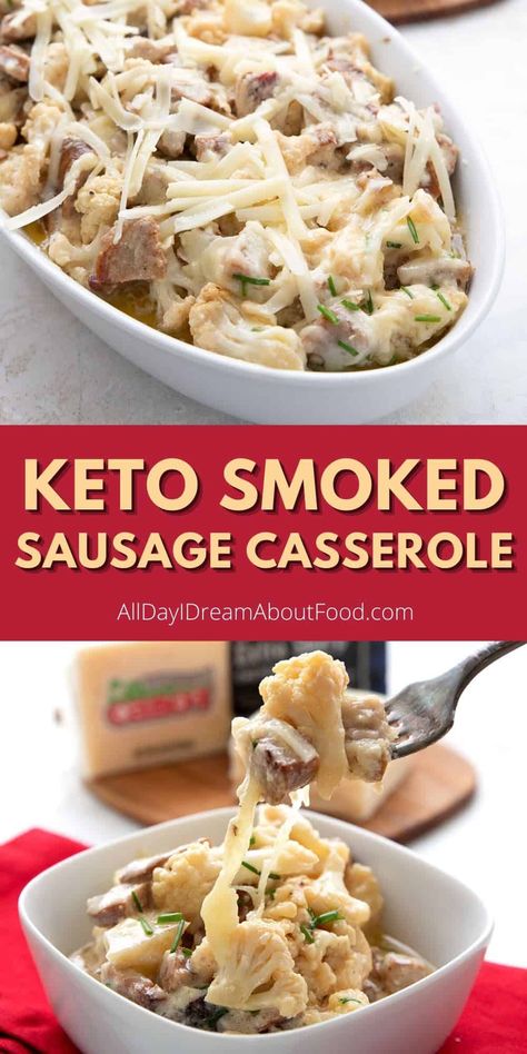 Smoked Sausage Casserole, Smoked Sausage Recipes, Keto Diet List, Keto Casserole, Low Carb Casseroles, Keto Diet Breakfast, Sausage Casserole, Diet Breakfast Recipes, Ketogenic Diet Meal Plan