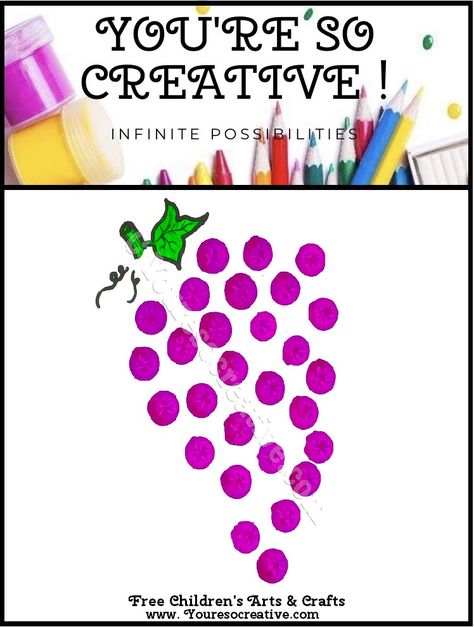 Grapes Craft, Book Preschool Activities, Preschool Worksheets Free, Bunch Of Grapes, Home Preschool, Free Preschool Printables, Sour Grapes, Kindergarten Readiness, Free Preschool