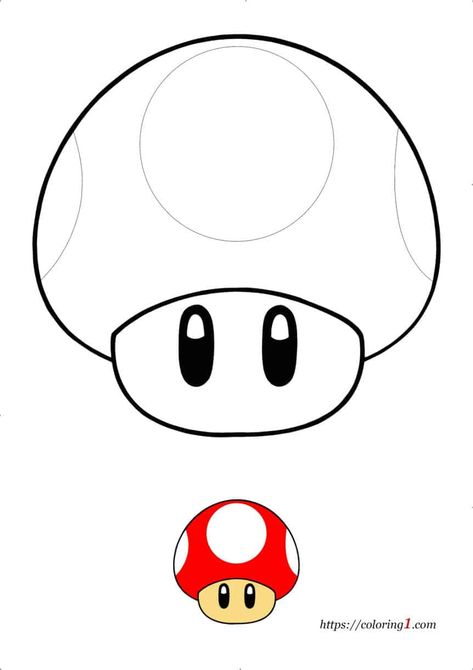 Super Mario Coloring, Super Mario Bros Party Ideas, Mushroom Coloring Pages, Princess Peach Party, Mushroom Coloring, Mario Crafts, Mario Coloring, Super Mario Coloring Pages, Super Mario Bros Birthday Party