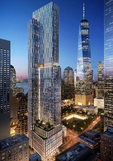 Timber Buildings, Skyscraper Architecture, Office Tower, One World Trade Center, Timber Structure, Trade Centre, Lower Manhattan, Financial District, Port Authority