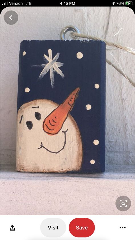 2x2 Wood, Happy Snowman, Christmas Canvas Art, Snowy Night, Christmas Paintings On Canvas, Snowman Tree, Snowman Christmas Tree, Christmas Tree Painting, Snowman Painting