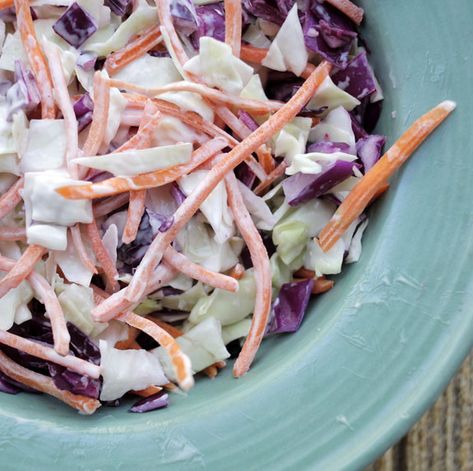 Simple Homemade Paleo Coleslaw | Paleo Grubs Paleo Slaw, Whole30 Coleslaw, Paleo Coleslaw, Simple Coleslaw, Classic Coleslaw, Paleo Mayo, Crockpot Ribs, Paleo Side Dishes, Paleo Sides