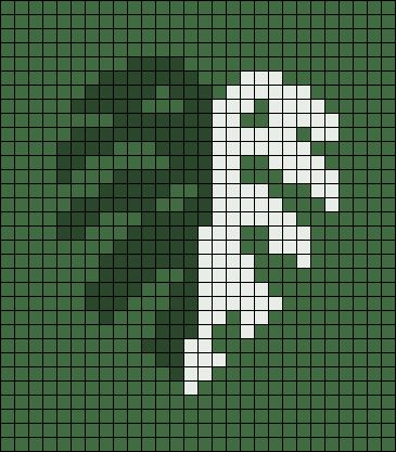 Monstera Leaf Perler Beads, Alpha Pattern Monstera, Pixel Art Pattern Plants, Leaf Alpha Pattern, Alpha Pattern Square, Plant Perler Bead Patterns, Perler Plants, Plant Alpha Pattern, Perler Bead Plants