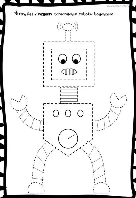 Robot çizgi çalışması Paper Crafts Diy Kids, Baby Cats, Paper Crafts Diy, Diy For Kids, Projects To Try, Paper Crafts, Coding, Education