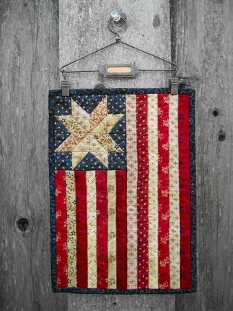 So many quilters are sharing their patriotic and red/white/blue quilts as we’re heading up to July 4th … lots of gorgeous patriotic quilts ... Red White Blue Quilts, Flag Quilts, Valor Quilts, Patriotic Wall Hanging, Americana Quilts, American Flag Quilt, Flag Wall Hanging, Mini Flag, Flag Quilt