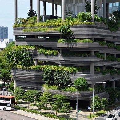 Hotel Parkroyal on Upp Pickering Road Singapore by Woha Architects @woha_architects ... Landscape Architecture Magazine, Landscape City, Green Facade, Green Architecture, Landscape Architects, Sky Garden, Design Landscape, Green City, Landscape Plans