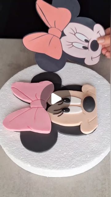 Minnie Mouse Fondant, Minnie Cake Topper, Mouse Cake Topper, Minnie Mouse Cake Topper, Minnie Cake, Minnie Mouse Cake, Mouse Cake, Minnie Mouse Party, Minnie Mouse Birthday