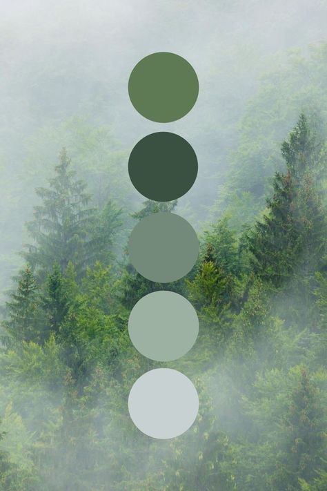 Theme Nature, Green Palette, Color Schemes Colour Palettes, Nature Color Palette, Soyut Sanat Tabloları, Green Colour Palette, Palette Design, Color Palate, Color Palette Design