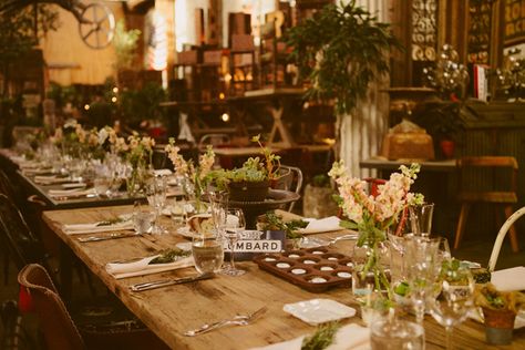 Tablescapes Rustic, Vintage Wedding Reception, Industrial Chic Wedding, Tablescape Inspiration, Wedding Elements, Boho Style Wedding, Bay Area Wedding, Wedding Inspiration Board, Wedding San Francisco