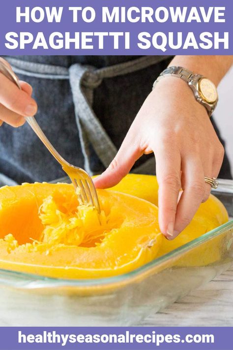 Homemade Cauliflower Rice, Microwave Spaghetti Squash, Microwave Spaghetti, Spaghetti Squash With Chicken, Spaghetti Squash Microwave, Sausage Ricotta, Squash In Oven, Healthy Squash Recipes, Cook Spaghetti Squash