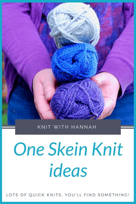 Knitting from yarn stash is very satisfying. Not only do you declutter your yarn, but you knit up lots of items in the process. What to knit with single balls of yarn? I'll help you come up with lots of ideas today. #whattoknit #knitwithhannah #learntoknit #oneskeinknits #yarndeclutter One Ball Knitting Projects, One Ball Of Yarn Knitting Projects, Acrylic Yarn Knitting Projects, What To Do With Yarn, Eyelash Yarn, Quick Knits, Learn How To Knit, Yarn Stash, Types Of Yarn