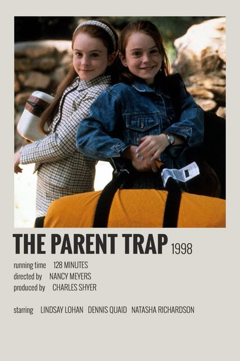 made by @majaaplb Show Polaroid Poster, Movie Polaroids, Film Polaroid, The Parent Trap, Filmy Vintage, Movie Card, Tv Posters, Iconic Movie Posters, Parent Trap