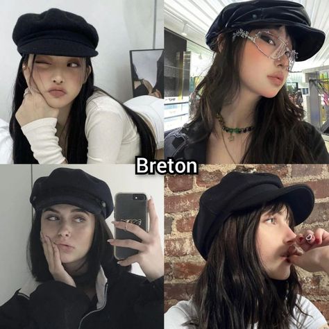 Which One do you wear?? #hatcap #hat #christianveiling #hijabi #cowboy #boonie #bucket #beanie #headband #bandana #triangleheadscarf #flativycap #beret #breton #stawhat #boater #durag #foryoupage #foryou Breton Hat Outfit, News Boy Hat Outfit Women, News Boy Hat Outfit, Newsboy Hat Outfit, Baker Boy Hat Outfit, Breton Cap, Breton Hat, Christian Veils, Hat Aesthetic